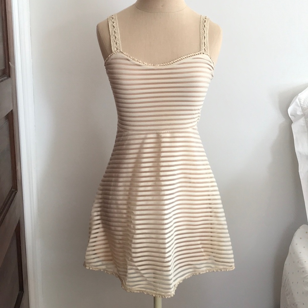 Rubbed off white free people dress